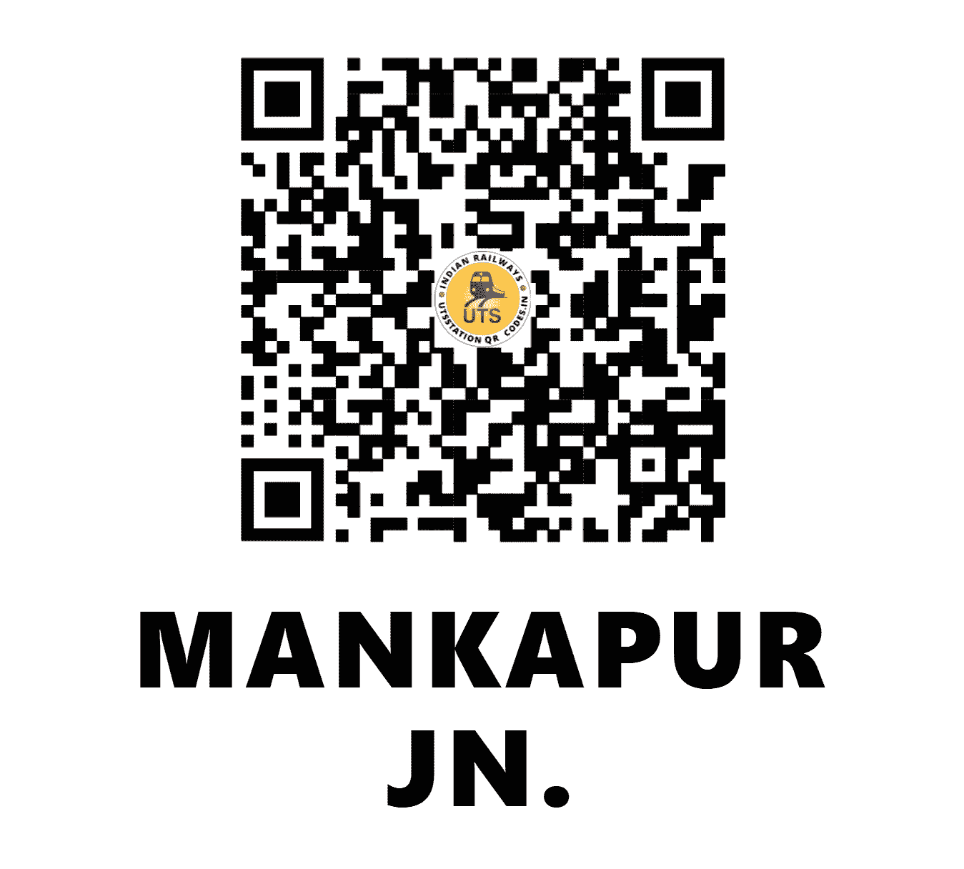 UTS QR Code for MANKAPUR JN. - MUR - NE (UTTAR PRADESH)
